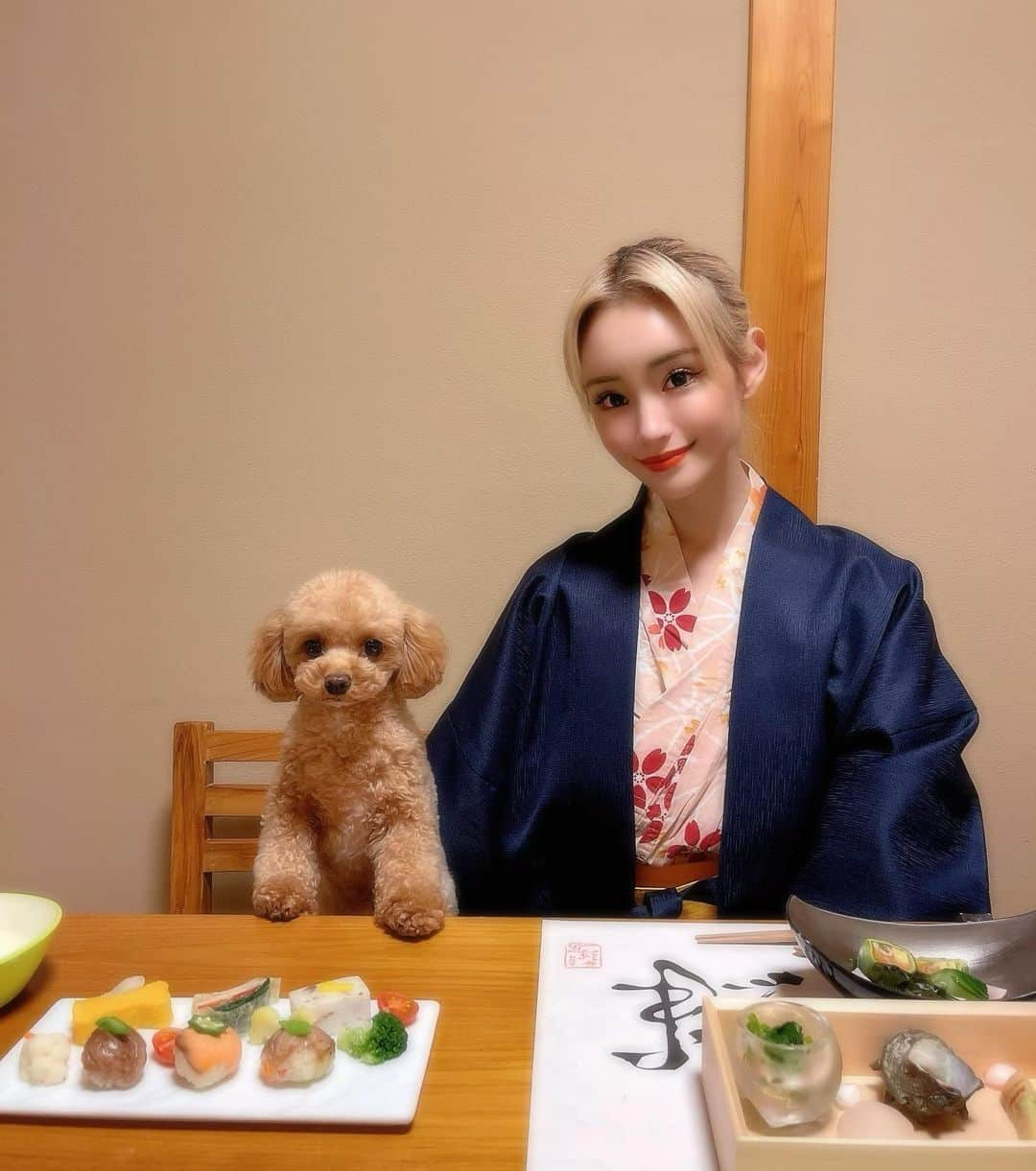 きよみんのインスタグラム：「プーとのお気に入りショット載せとく🐶💛 一緒にご飯食べれるなんて素敵な宿💞 次はどこ行こうかな~💨  #memory #travel #japan #kinugawa #onsen」