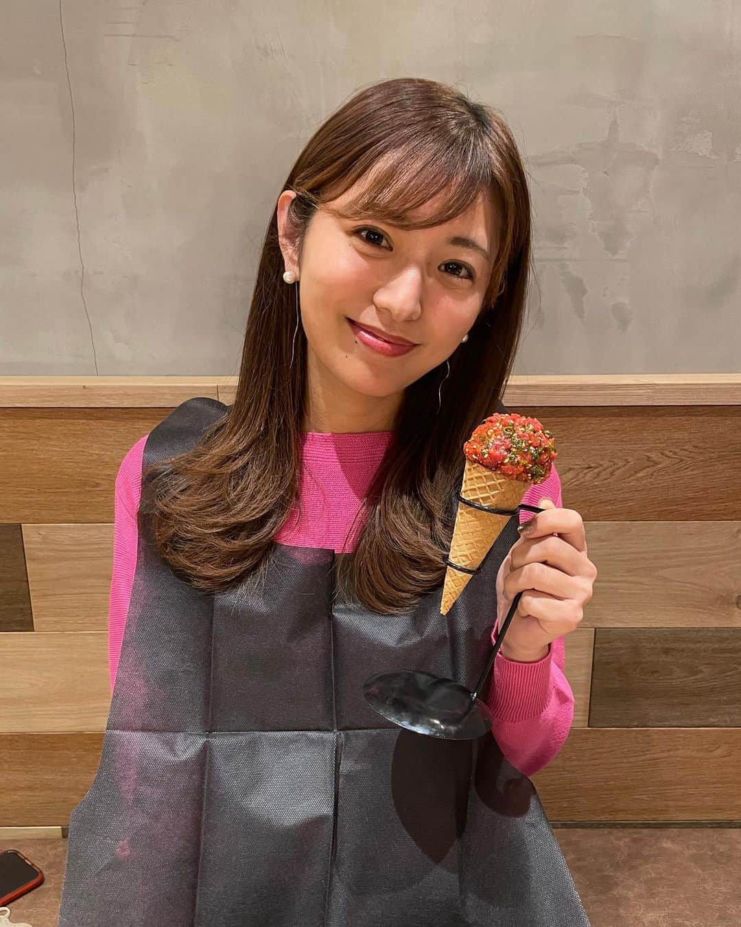 のインスタグラム：「🥩 . これなーんだ😊 🍦？？？」