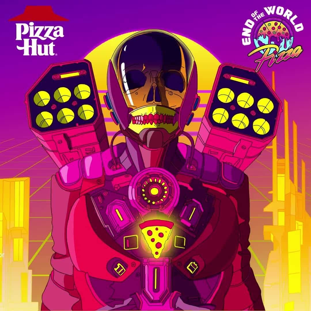 Pizza Hutのインスタグラム：「We partnered with @ComplexLand and @neonwasteland to finally bring u pizza in the metaverse. Don’t miss out 5/25-5/27.」