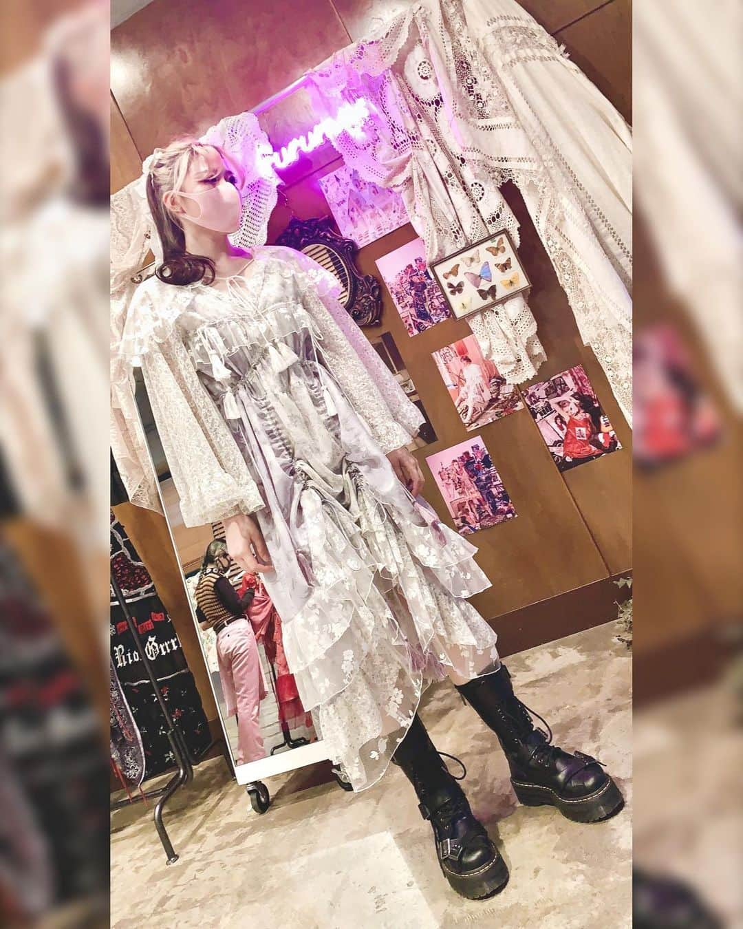 東佳苗さんのインスタグラム写真 - (東佳苗Instagram)「rurumu: 2021 spring/summer🐇💐🐍 "symbiosis" snap  #rurumu #rurumu2021ss #rurumusnap」5月2日 5時35分 - usagi_kanae