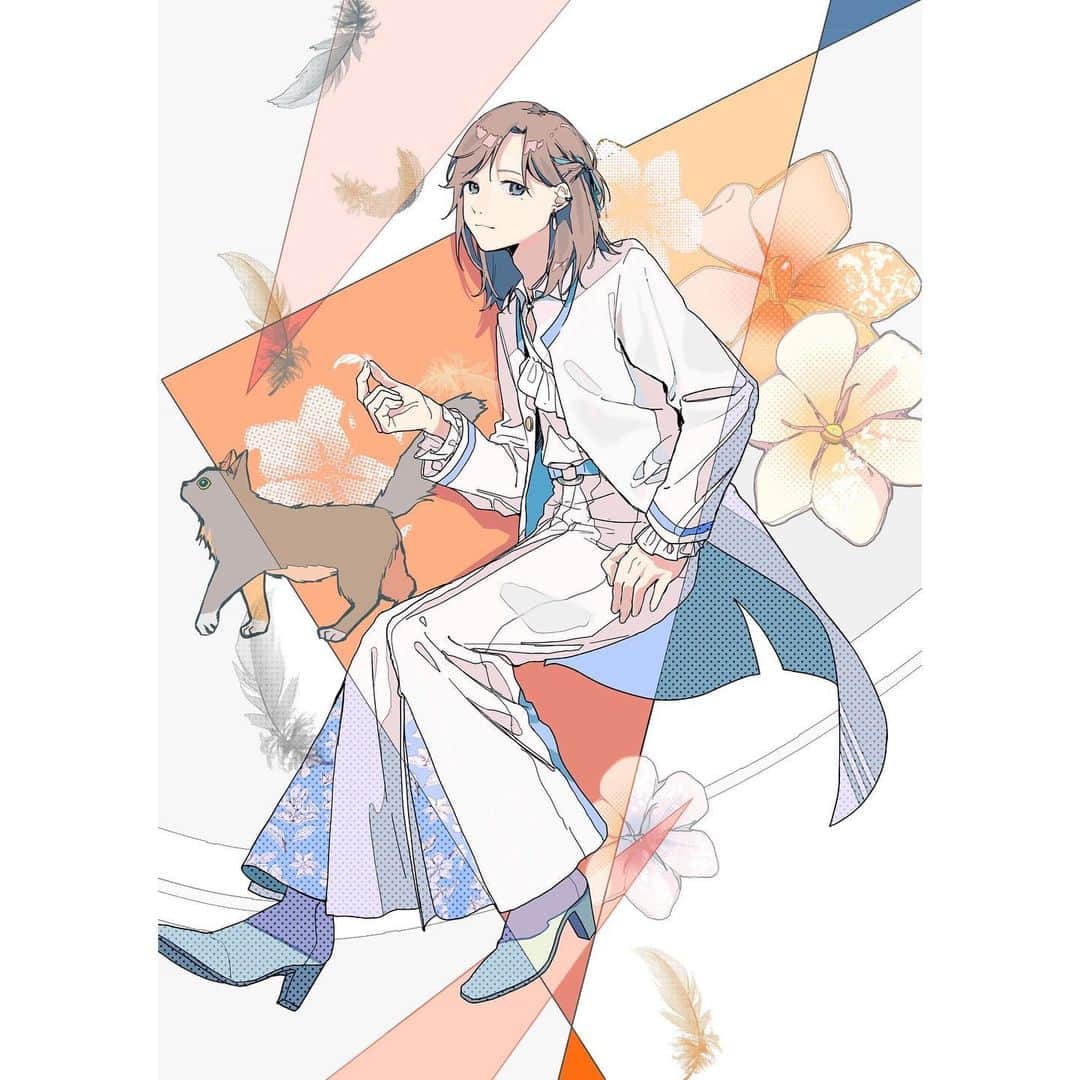 のインスタグラム：「VTuber叶さんのメジャーデビューにあたって、アーティストビジュアルを描かせていただきました！」