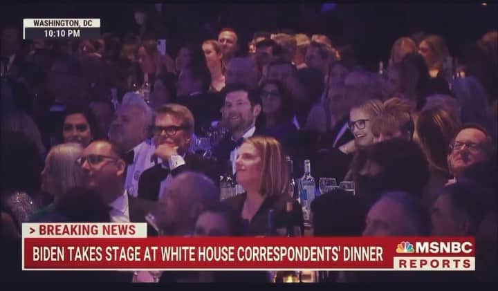 ビリー・エイチュナーのインスタグラム：「Last night President Biden gave me this very unexpected shout out during the White House Correspondents dinner, which is a very, very crazy thing to happen. Thanks for the mention, @potus! Can’t wait for you to see BROS!!! #whcd」