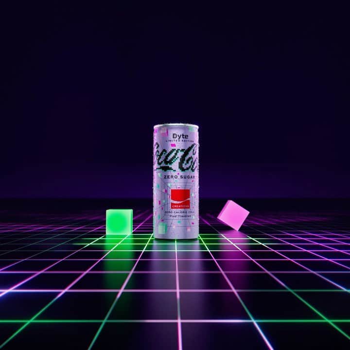 Coca-Colaのインスタグラム：「Turning virtual into reality. Limited edition Byte available now, only online. Click link in bio to grab yours before it’s gone. #CocaColaCreations #CocaColaByte」