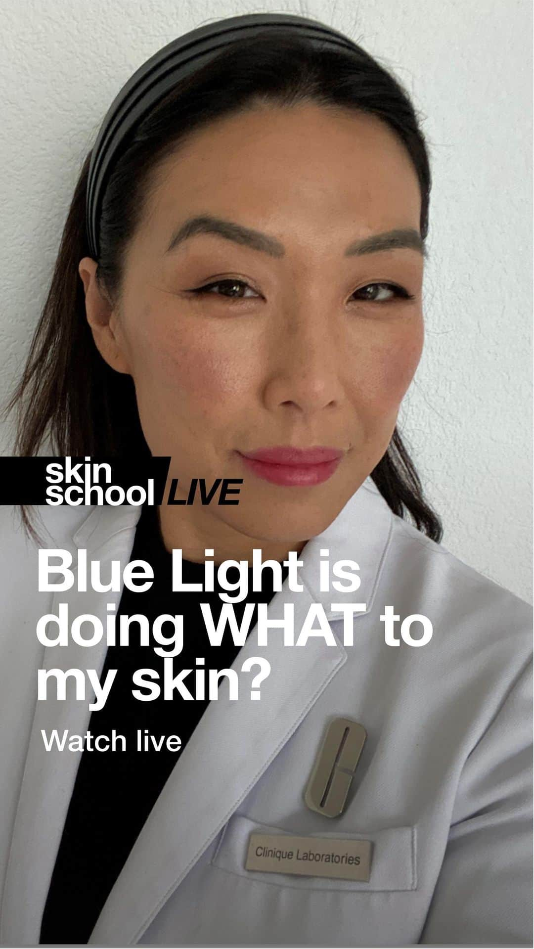 クリニークのインスタグラム：「Skin School: Blue Light is doing WHAT to my skin? ​  ​ If you’re concerned about that screen time (same), join @stylelittle for her tips on avoiding dry skin from all the scrolling. ​ ​ #Clinique #CliniqueSkinSchool #SkinSchool #CliniqueConsultant #MoistureSurge #beauty #skincare #parabenfree #fragrancefree」