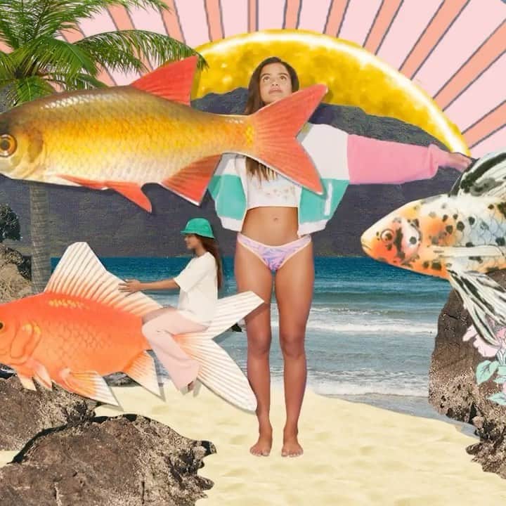 BILLABONG WOMENSのインスタグラム：「We teamed up with artist @giorgiaascolani to bring @juliamuniz’s Secret Beach to life.」