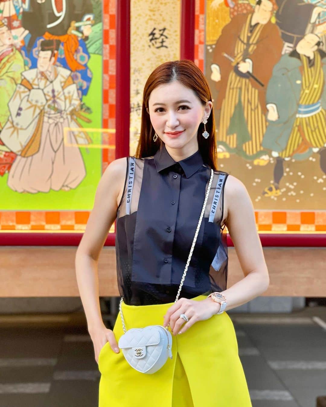 平山美春のインスタグラム：「For go watch a play Kabuki✨ 毎月恒例の歌舞伎を見に😇 また今月も見に行く予定で、演目とか屋号とか少しずつ詳しくなってきて嬉しい👏 . #kabuki #歌舞伎」