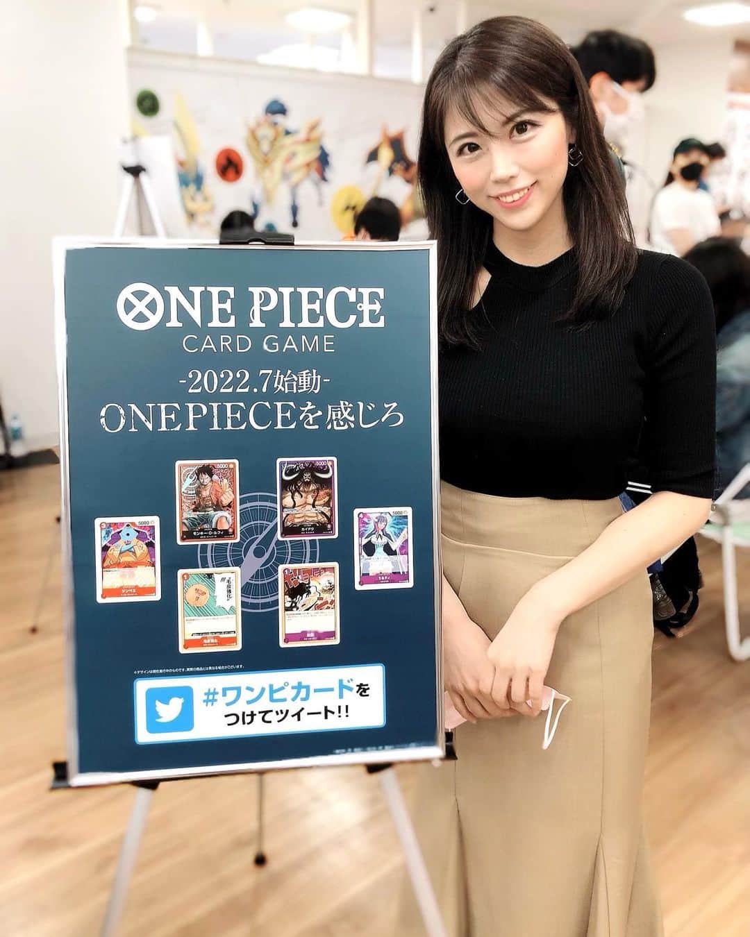 のインスタグラム：「ワンピースの新しいカードゲームの先行体験会に行ってきたよー💓💓💓  初めてやったけどルールも教えてくれたし面白かったー🥰🥰 一緒に対戦したお兄さんも優しくてよかったー！！ またやってみたいー❣️  カードゲームやる人いたら教えてねー🙌💓  あ、場所は秋葉原になってるけど所沢！笑  #ワンピース　#カードゲーム　#所沢　#カードラボ　#ワンピカード　#ジャンプ　#少年ジャンプ　#bandainamco #onepiece   #follow#followmecer #followforfollowback#いいね返し#likeforlikes #like4likes #follow4followback #いいね返し」