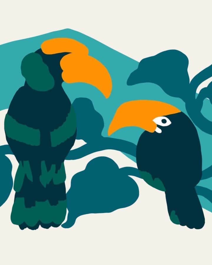 のインスタグラム：「Add a touch of the tropics to your decor – or to an impromptu picnic – with Maija Isola’s fun and colorful Pepe pattern from 1970, now seen in textiles and tableware alike.  Fresh ideas and inspiration for the home at marimekko.com. Link in bio. #marimekko」