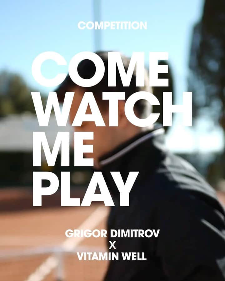 グリゴール・ディミトロフのインスタグラム：「COMPETITION CLOSED!  Winners were:  @astapanduro & @jeppetorphey   Thank you to everyone who participated! 💙  COME WATCH GRIGOR PLAY IN PARIS!  @grigordimitrov and @vitaminwell are giving you the chance to come watch Girgor play in Paris this spring. Winners will also meet up with Grigor post game and hang out over a cold Vitamin Well.   To enter the competition: -Comment below why you would like to go and who you would bring -Follow @grigordimitrov and @vitaminwell    We’ll announce one winner who gets to bring one friend to watch Grigor play in Paris. You’ll also get enough Vitamin Well to get through the summer months!   We’ll announce the winners here on Instagram and they will also be contacted through DMs no later than 13th of May.  To participate you must be over 18 years old and living in Europe.   Link in @vitaminwell bio for more information about the competition and full T&C’s.   Good Luck!」