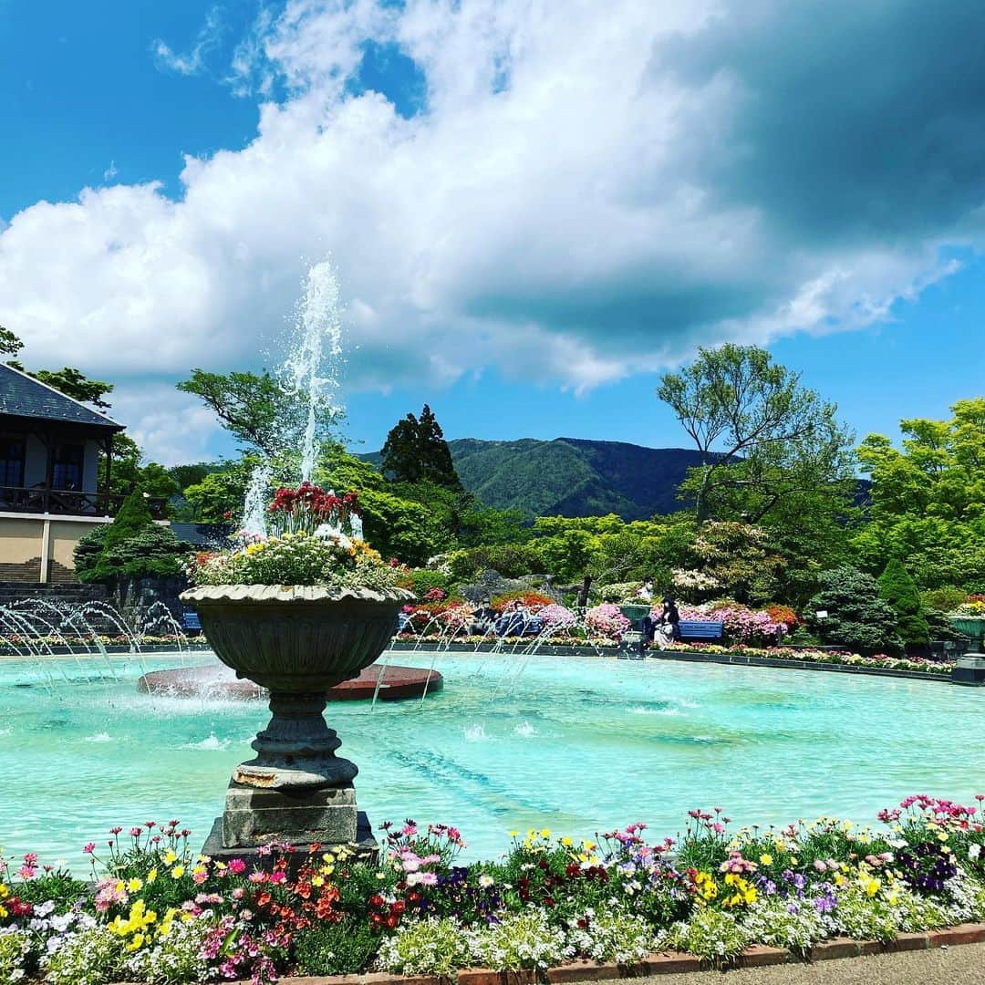 石橋美季のインスタグラム：「. 箱根散策🥰  #強羅公園」