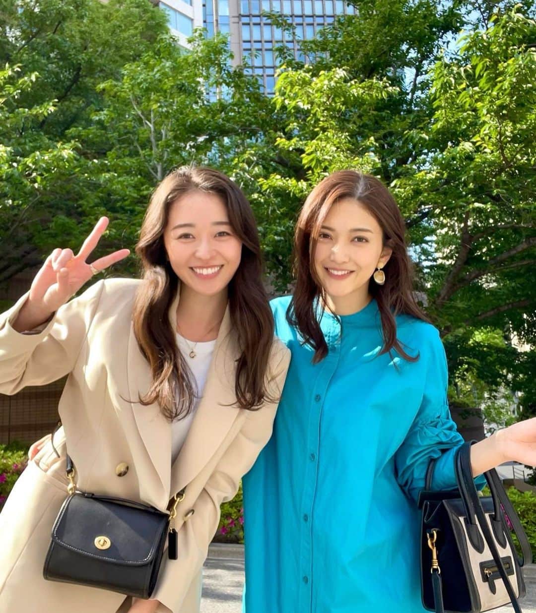 田中道子さんのインスタグラム写真 - (田中道子Instagram)「最近一気に夏になって気持ちがいいね🥳✨みなさんGWはいかがお過ごしですかー？😃💕私は勉強の合間に後輩のちかちゃんとランチ😍🥰 勉強つらすぎたけど元気もらえた😽❤️  今日の#プレバト　色鉛筆で出演してます🫡🥳ぜひご覧くださいー！」5月5日 10時41分 - michikotanaka_official