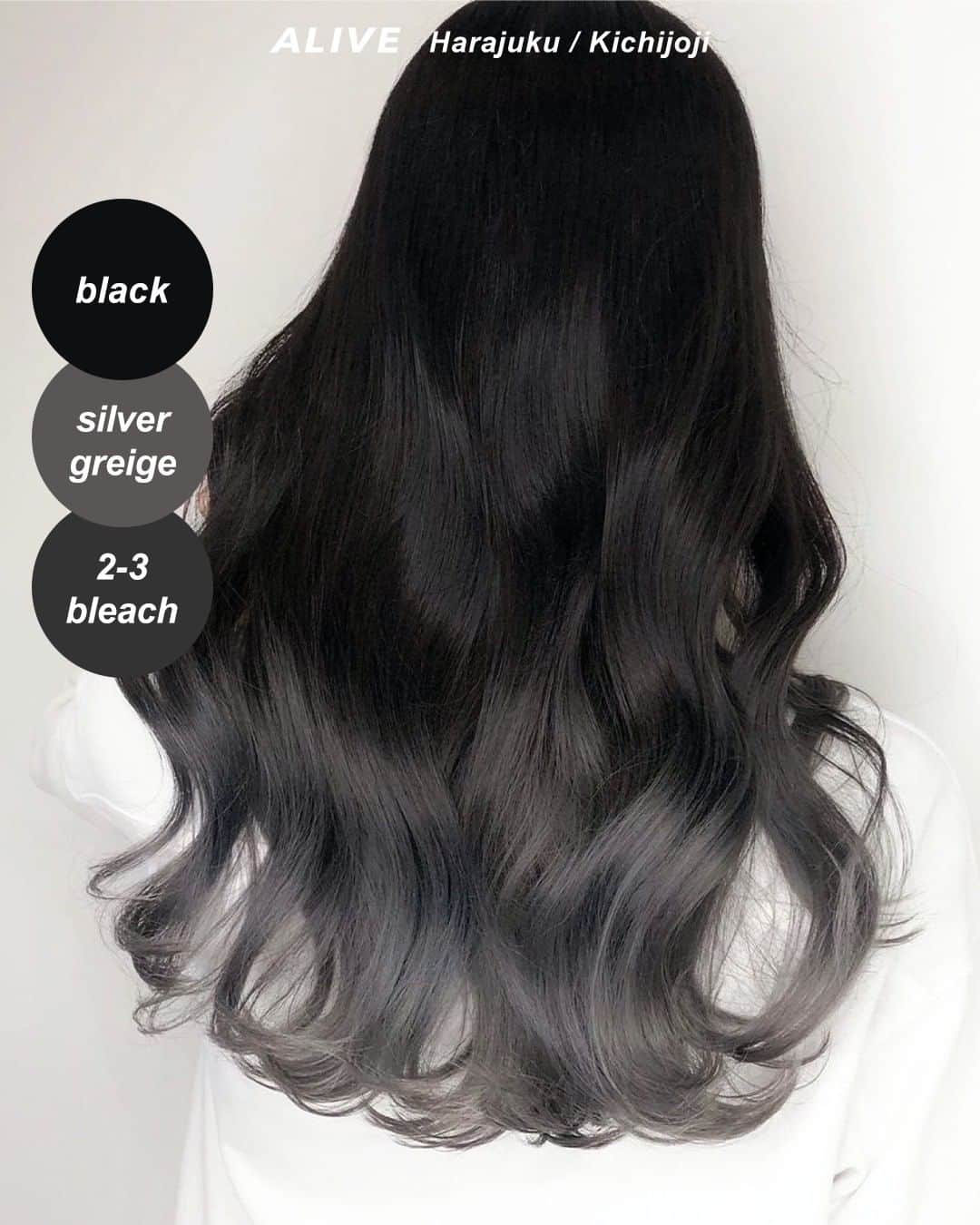 のインスタグラム：「【保存するだけで使える！ #グラデーションカラー × #シルバーカラー ヘアカタログ】  保存しておくだけで使える、 ALIVEオリジナルのヘアカタログです💡 同系色のヘアカタログまとめになるので、 微妙なニュアンスの差も比較してみてくださいね🙆🏻‍♀️  今回のまとめは人気の #グラデーションカラー × #シルバーカラー です✨ ぜひ参考にしてみてくださいね！  ================================= @alivehair では、ヘアカタログや流行の ヘアカラー・ヘアスタイルに関する 情報を毎日更新中です💫 あなたの取り上げてほしいテーマを コメントすると記事になるかも？ ぜひフォローしてチェックしてください💡 =================================  ================================= ✂︎PRICE（店舗により金額が異なります。 クーポンもありますのでぜひご活用ください💁🏻‍♀️） ・グラデーションカラー：¥11,000〜 ・バレイヤージュカラー：¥22,000〜 ・ハイライト：¥15,400〜 =================================  #美容院 #美容室 #原宿美容室 #吉祥寺美容室 #グラデーション #グラデーションカラー #グラデーションボブ #グラデーションシルバー #シルバーカラー #ホワイトシルバー #シルバーグレージュ #グレージュ #ホワイトカラー #グレージュカラー #寒色カラー #グレーカラー」