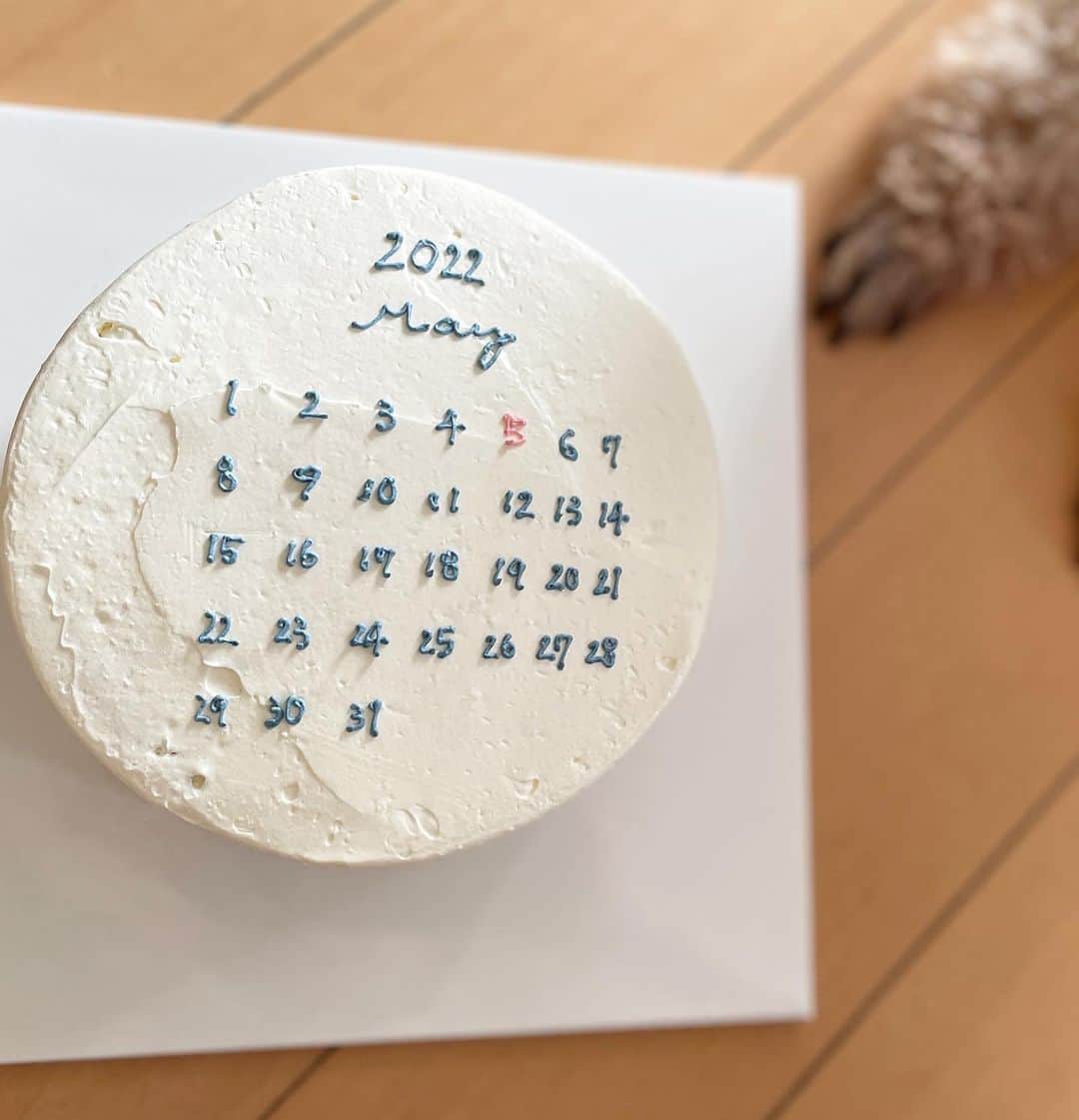 時東ぁみさんのインスタグラム写真 - (時東ぁみInstagram)「5月5日こどもの日🎏 ・ 息子さんは初節句ですが、まだまだ小さいのでスタジオ撮影はせずセルフで簡単に！ 愛犬くんとお揃いの袴と兜、カレンダーケーキを用意しました☆ ・ カレンダーケーキは記念日の色を変えて書いてくれるので5日をピンクに🎏 誕生日だったら誕生月日を書いてもらえるのでオススメ！ CAKE SHOPさん @cakeshop.jp を見てみてね☆ ・ 愛犬くん&息子くんの無病息災を祈って…♡ ・ #時東ぁみ #こどもの日 #端午の節句 #端午節句 #初節句 #5月5日 #息子 #愛犬 #男の子 #袴 #兜 #ケーキ #hakama #kabuto #cake #カレンダーケーキ #記念日 #記念日ケーキ #無病息災 #🎏 #👶🏻 #🐶 #大切な家族」5月5日 12時39分 - amitokito