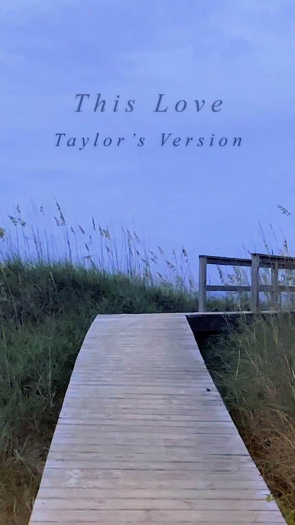 テイラー・スウィフトのインスタグラム：「Thank you @jennyhan for debuting my version of This Love in the trailer for @thesummeriturnedpretty!! I’ve always been so proud of this song and I’m very 🥺🥺🥺 about this turn of events - This Love (Taylor’s Version) comes out tonight at m i d n i g h t!」