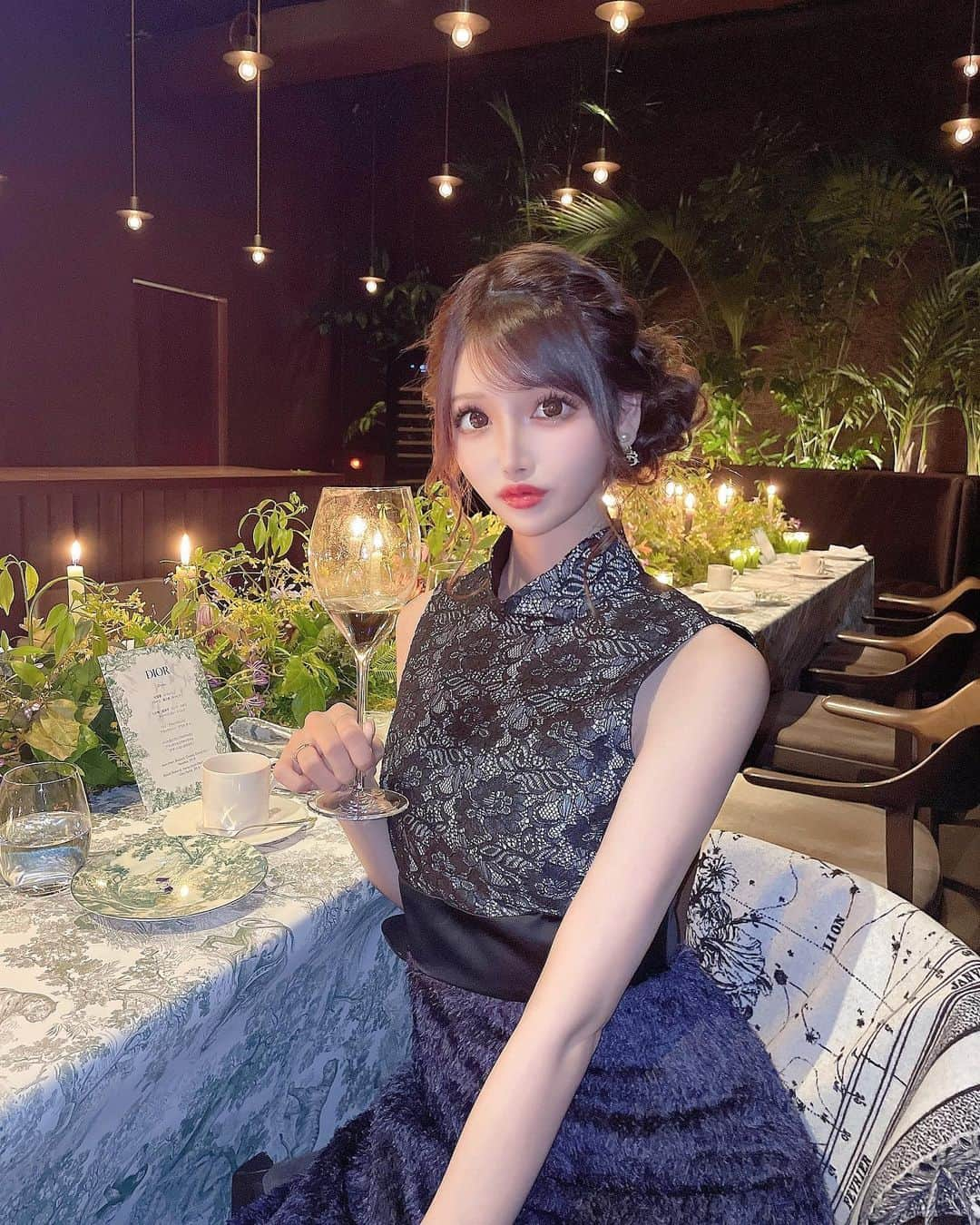 桜咲乃愛さんのインスタグラム写真 - (桜咲乃愛Instagram)「いつしかのDior dinner🍽🥂💕  素敵すぎたっ♡♡  #Dior#dinner#表参道#ドレスコード#食事会」5月6日 12時51分 - noasama1101