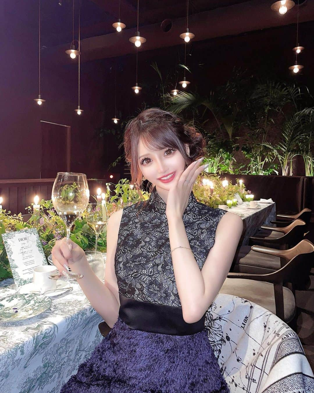 桜咲乃愛さんのインスタグラム写真 - (桜咲乃愛Instagram)「いつしかのDior dinner🍽🥂💕  素敵すぎたっ♡♡  #Dior#dinner#表参道#ドレスコード#食事会」5月6日 12時51分 - noasama1101