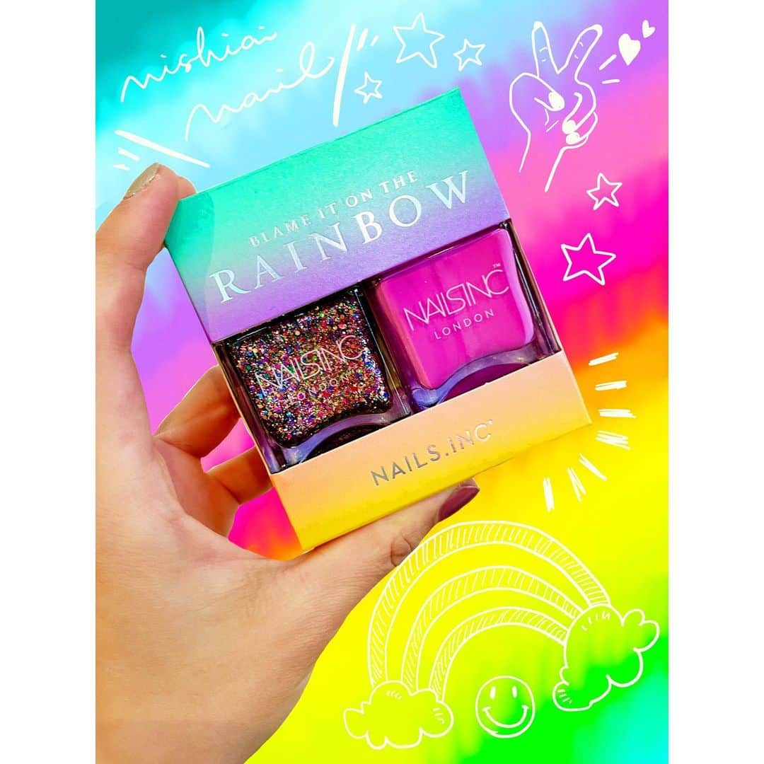 西田あいさんのインスタグラム写真 - (西田あいInstagram)「💅 ずっと気になってたレインボーのポリッシュゲット🌈 夏に向けて、指先が華やかになりそう。 どんなデザインにしようか 今からワクワク❤︎  メルカリさまさま👏  #ニシアイネイル  #polishgirl #selfnail #selfie #instaselfie #instanails #nailstagram #naildesign #nailsinc #30代ネイル #大人ネイル #大人ネイルデザイン #セルフネイル #大人女子 #おしゃれさんと繋がりたい #ポリッシュネイル #nailsinc #ネイルズインク #ニシアイアート #らくがきアート #おえかきぐらむ #いらすとぐらむ #いらすと #procreateart #illustration #ニシアイコーデ #ニシアイスタイル #ニシアイメイク #西田あい」5月6日 13時20分 - nishidaai