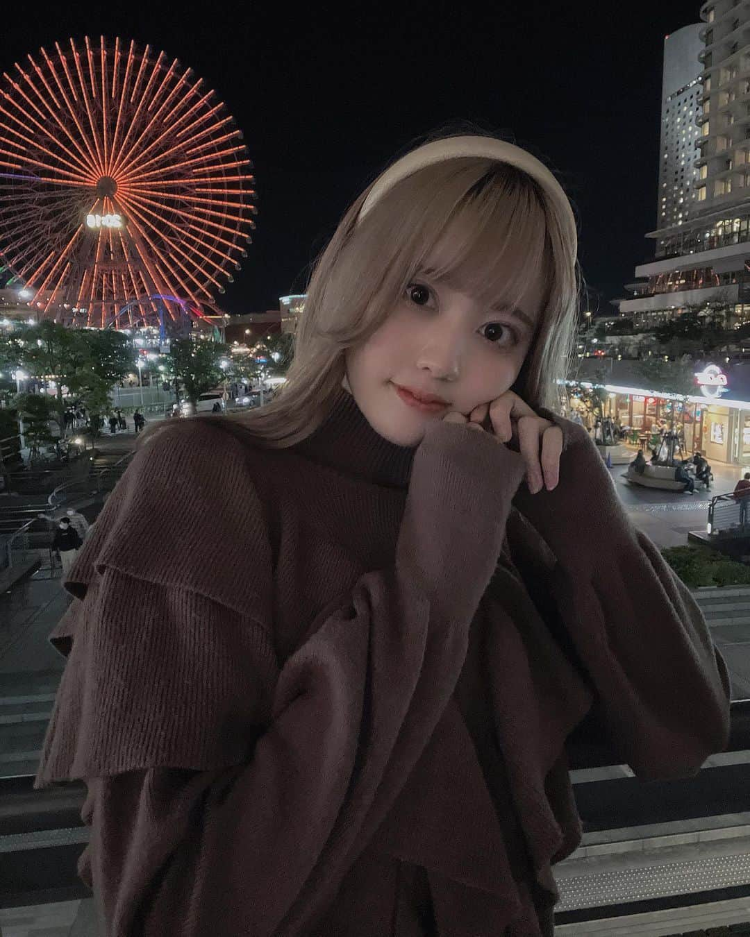 夏目一花さんのインスタグラム写真 - (夏目一花Instagram)「夜のみなとみらい大好き」5月6日 22時00分 - natsume_me__