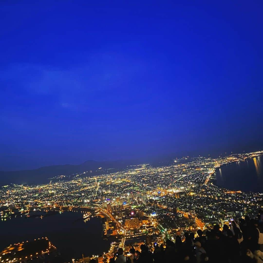 川嵜美佳のインスタグラム：「#hakodate #hakodateyama #nightview #cool #japan #hokkaido」