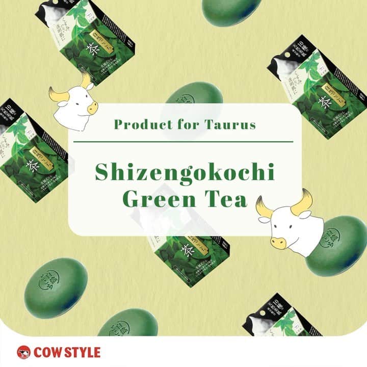 のインスタグラム：「Yaashhh Shizengokochi Green Tea dari Cow Style, recommended buat para Taurus yang super sibuk sampai ngga ada waktu buat urus diri 🥰  Mengandung extract green tea dari Kyoto untuk selangkah menuju kulit lebih cerah. Perpaduan busa padatnya mampu mengangkat sel kulit mati dan membersihkan kotoran penyebab kulit kusam sampai ke dalam lubang pori pori. Green tea Kyoto mengandung catechin yang mempunyai fungsi untuk antioksidan dan antibakteri untuk  mencegah penuaan kulit. Dengan triple moisturizer  Collagen, Hyaluronic Acid dan Ceramide menjaga kulit tetap lembab setelah cuci muka.  Nyaman banget deh cocok dengan karakter Taurus yang suka kenyamanan ♉️✨  #cowstyleindonesia #cowstylebeauty #shizengokochi #facialsoap #japanesesoap #sabuncucimuka #greentea」
