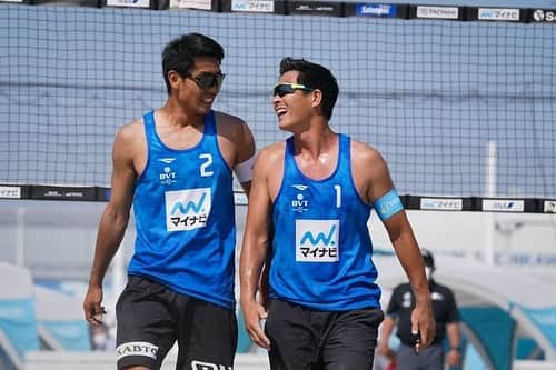庄司憲右のインスタグラム：「遅くなりましたが、、、  2022開幕戦優勝しました🏆 今大会はアジア大会の代表決定戦でもあったので勝ててよかったです🇯🇵 次のチャレンジに向けてしっかり準備します！ ご声援ありがとうございました。  ※写真はJVA様よりお借りしました。 #ビーチバレー #beachvolley #アジア大会 #ハウスコム #ハウスコム株式会社 #グリコパワープロダクション #hohtai #西川air #hiroginza #tachihibeach」