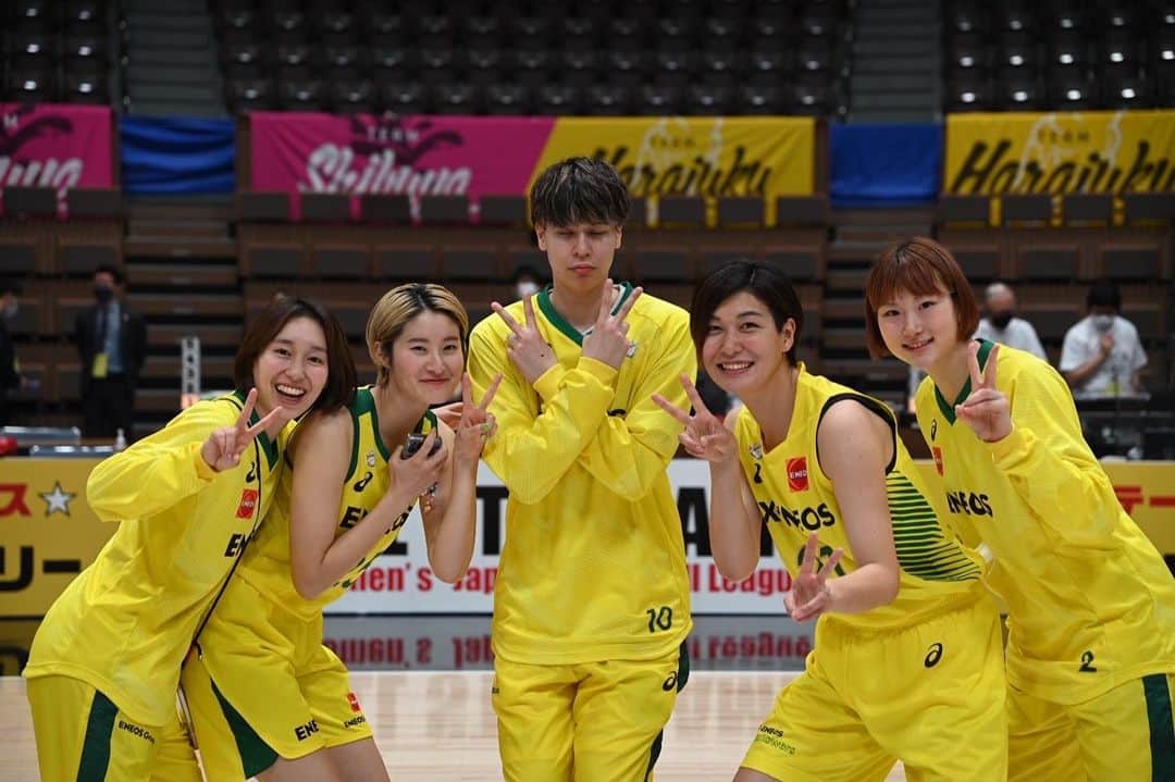 宮崎早織のインスタグラム：「team ENEOS💛💛💛💛」
