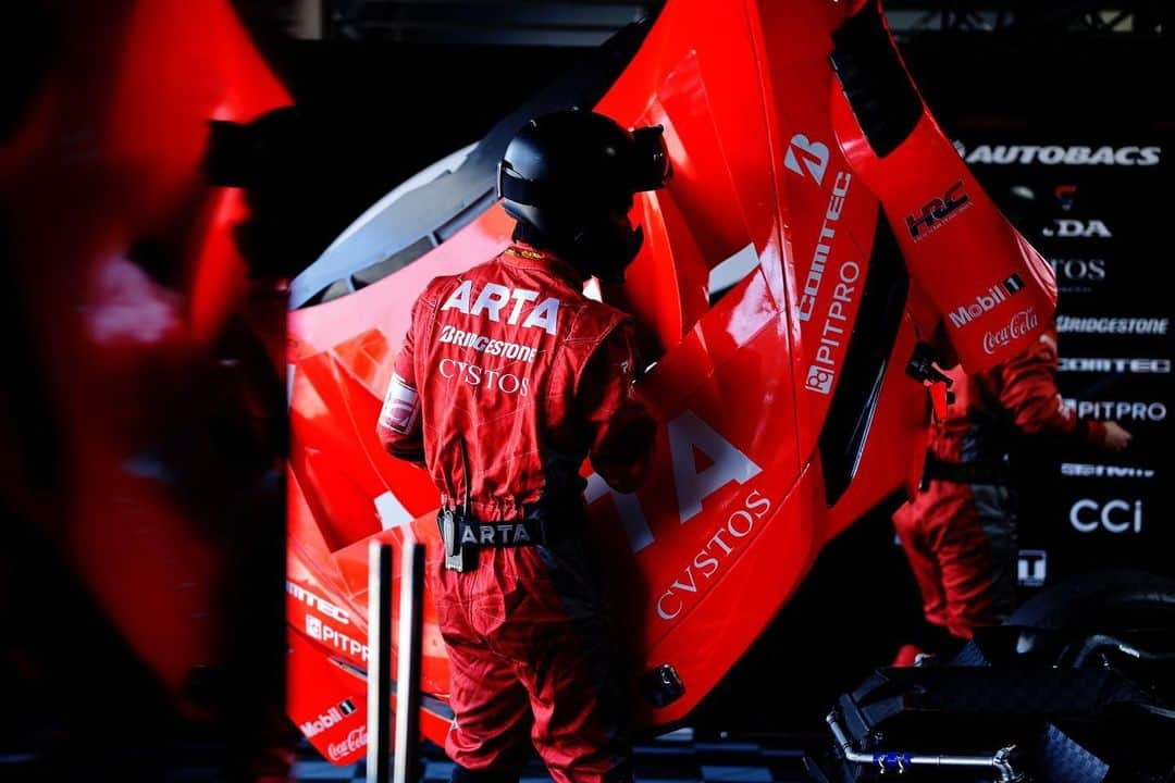 ARTAのインスタグラム：「2022 AUTOBACS SUPER GT Round2　FAV HOTEL FUJI GT 450km RACE  #ARTA #supergt #スーパーGT #supergt2022 #NSX #NSXGT #AUTOBACS #オートバックス」