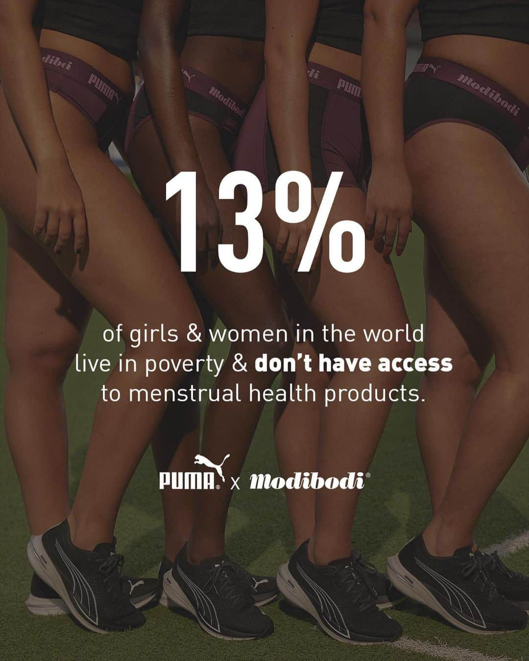 ジョディ・ウィリアムズのインスタグラム：「Period poverty is a huge issue that affects millions of women globally but isn’t nearly spoken about enough.   Making sustainable menstrual products widely available is something that needs to be addressed urgently.  That’s why I am so proud to be a part of the PUMA x Modibodi collaboration.   As part of the campaign @modibodi will work with @pumawomen She Moves Us charity partner @women_win and donate 500 packs to women and girls in need.  I hope this is just the beginning of a much wider and more open conversation surrounding periods and addressing inequalities that are too often over looked.   #SheMovesUs #PlayItForward #PeriodPoverty」