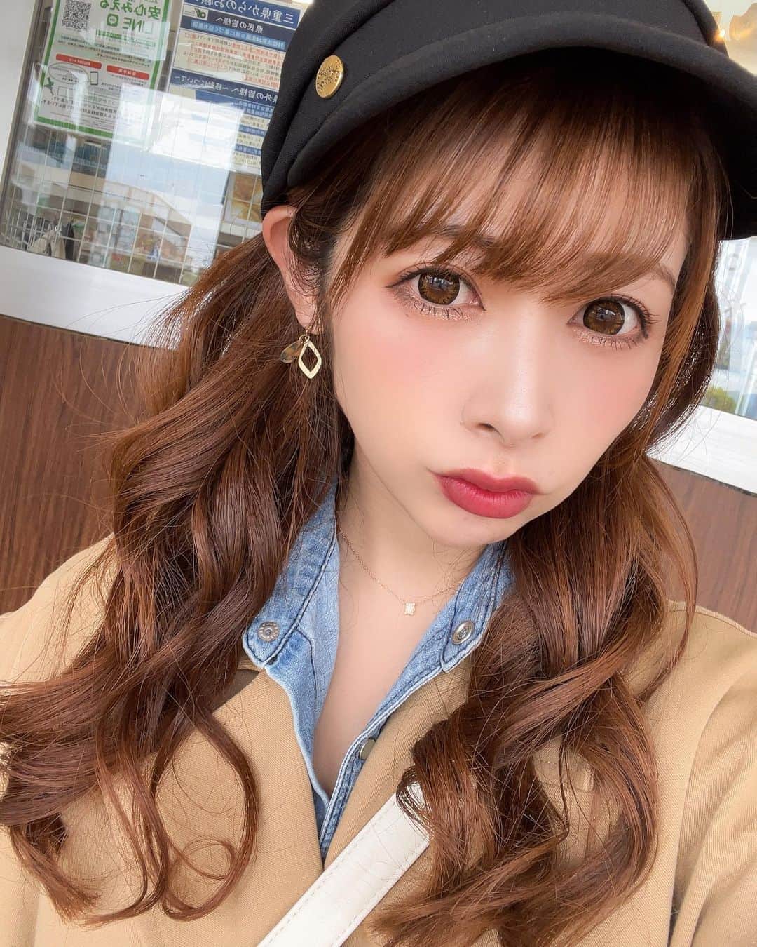 のインスタグラム：「. . 地元は落ちつくねっ💓 . . #三重県　#伊勢神宮　#松阪 #地元　#ゴールデンウィーク　#キャスケット」