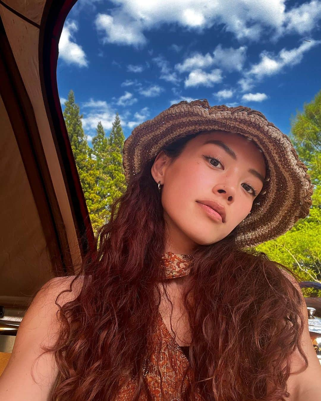 MARIA FUJIOKAのインスタグラム：「🌳🌍💜愛🌼🦜🌈」