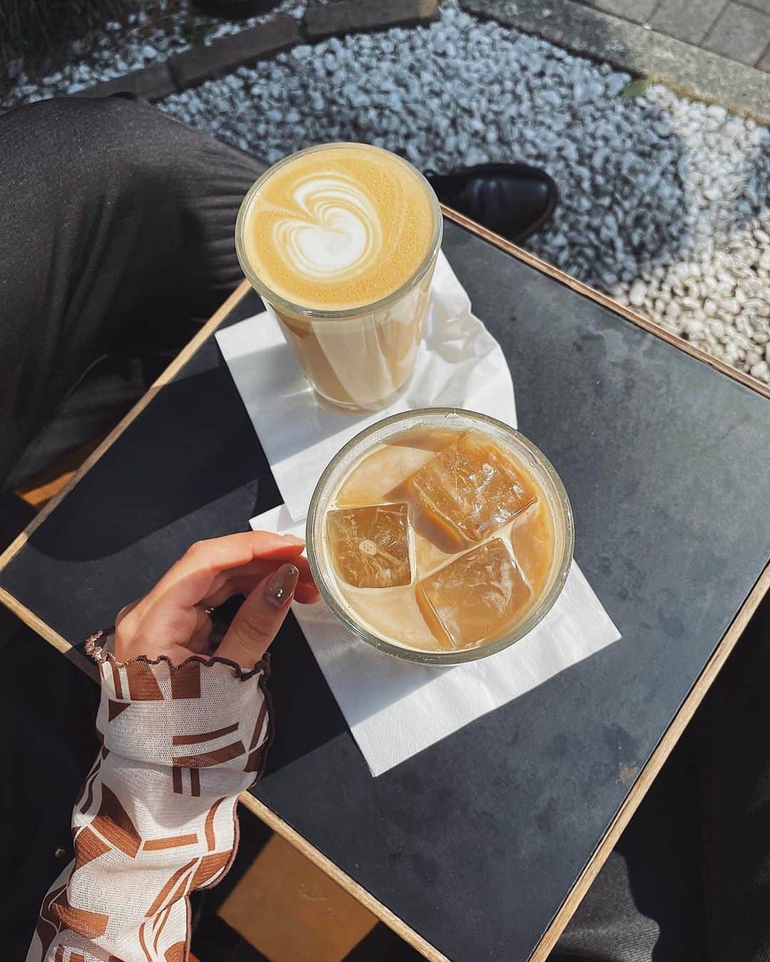 Julia Castroさんのインスタグラム写真 - (Julia CastroInstagram)「カフェ行って、色々話す時間がとーっても好き☕️ 最近はもっぱらアイスラテ😊 . #cafetime #icelatte  #latte #tokyo #tokyocafe #fuglentokyo  #アイスラテ #カフェタイム #julistagram」5月8日 21時43分 - julia.c.0209