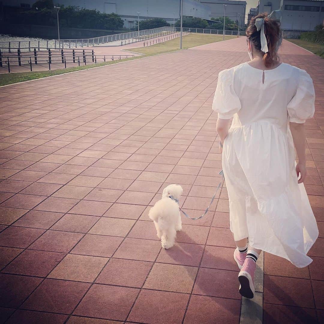 のインスタグラム：「🍓♡   なんだかドタバタであっという間に終わってしまったGW いっくんが帰ってきてくれたかと思ったら次はりんちゃんが入院になってしまって昨日やっと退院できました♡ 色々なことがあり心が目まぐるしかったGW 私も予定より出産が早まりそうで，急に終わろうとしている妊婦生活に少し焦りぎみです 残りあと少し，なんとか2人の体調が落ち着いて安心してその日を迎えられますよーに♡  #gw #あっという間に終了 #いっくん散歩 #instadiary」