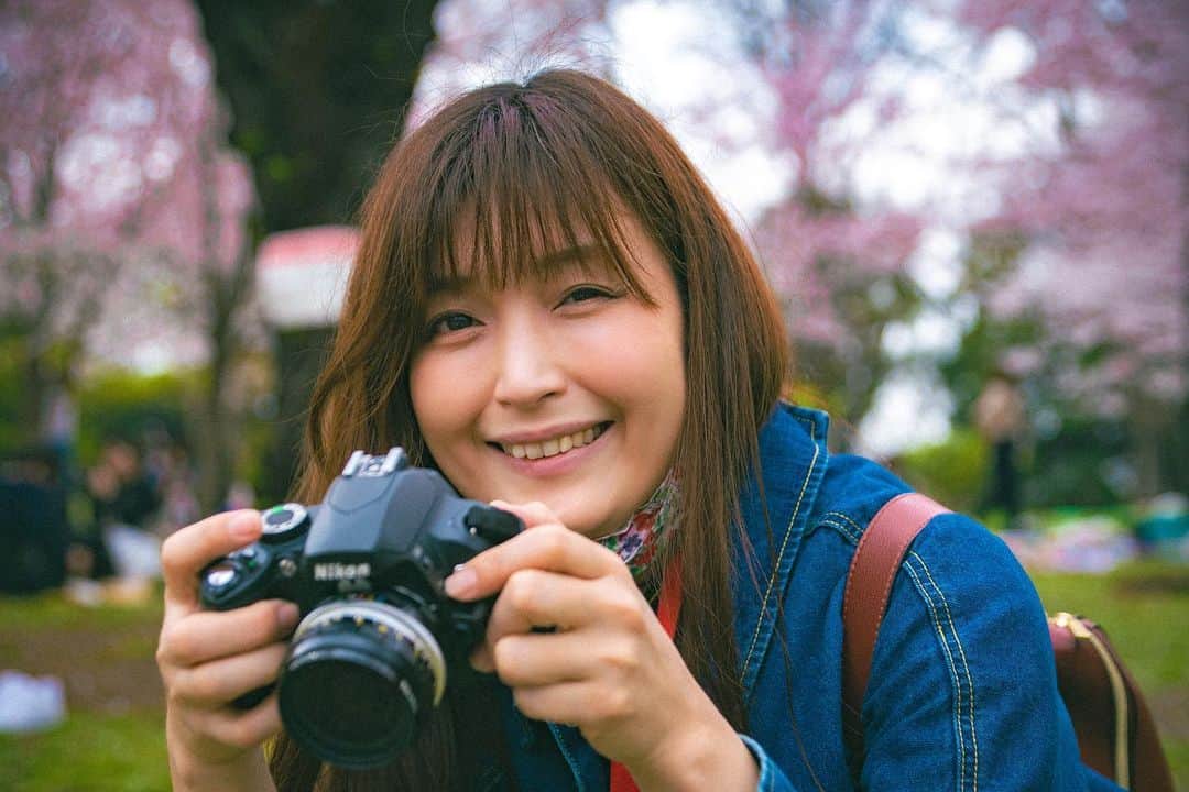 並木塔子さんのインスタグラム写真 - (並木塔子Instagram)「髪長かったときの。  #nicon #桜 #イメチェン」5月9日 20時14分 - namikichandayo