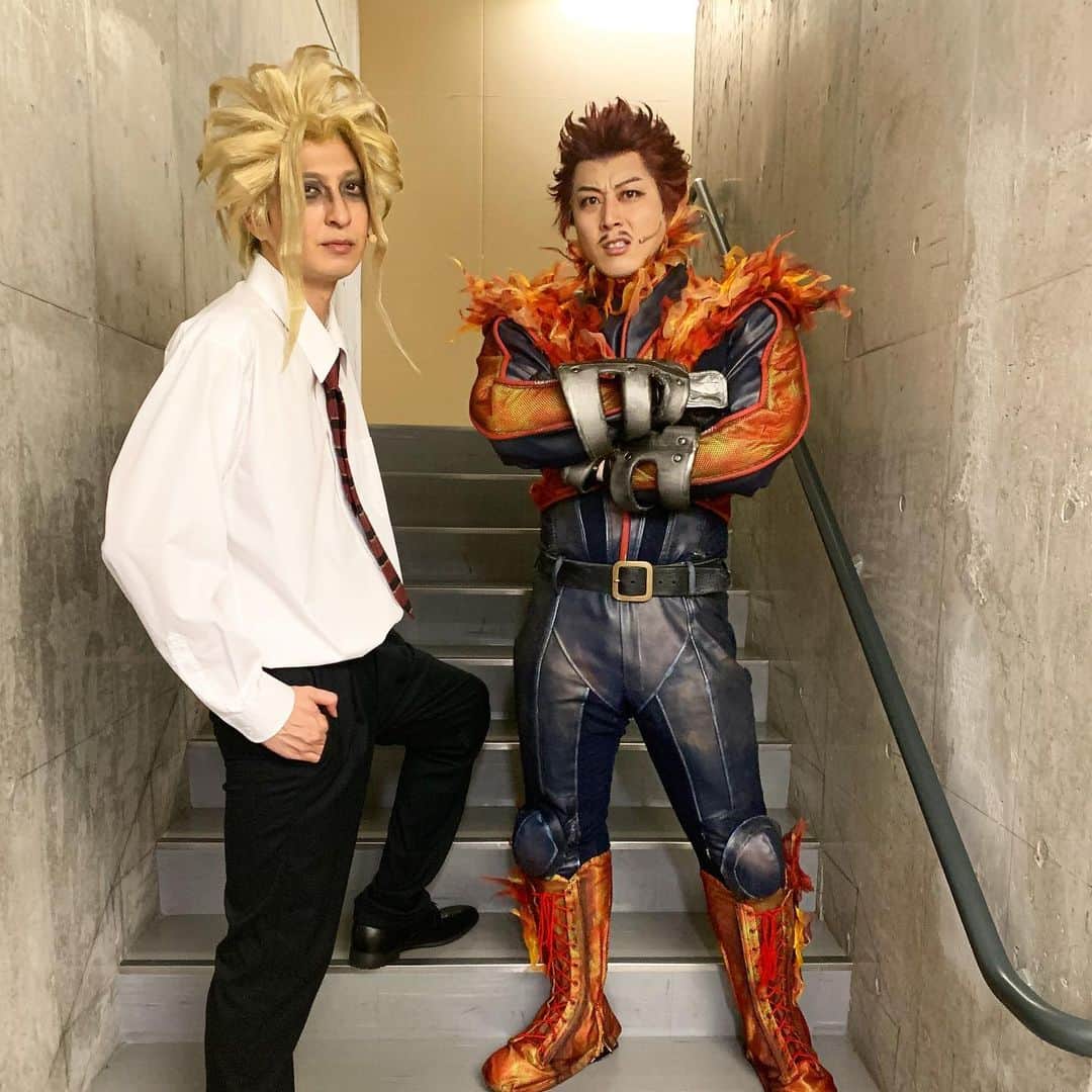 のインスタグラム：「▷オールマイト Allmight a.k.a. 吉岡佑  #俳優 #役者 #アニメ #ミュージカル #舞台 #表現 #芸術 #演劇 #actor #animation #anime #japan #japanese #handsome #followme #tokyo #instafollow #帅哥 #미남　#japananime #엔데버 #myheroacademia #ヒロステ #endeavour #ヒロアカ #僕のヒーローアカデミア #allmight #吉岡佑」
