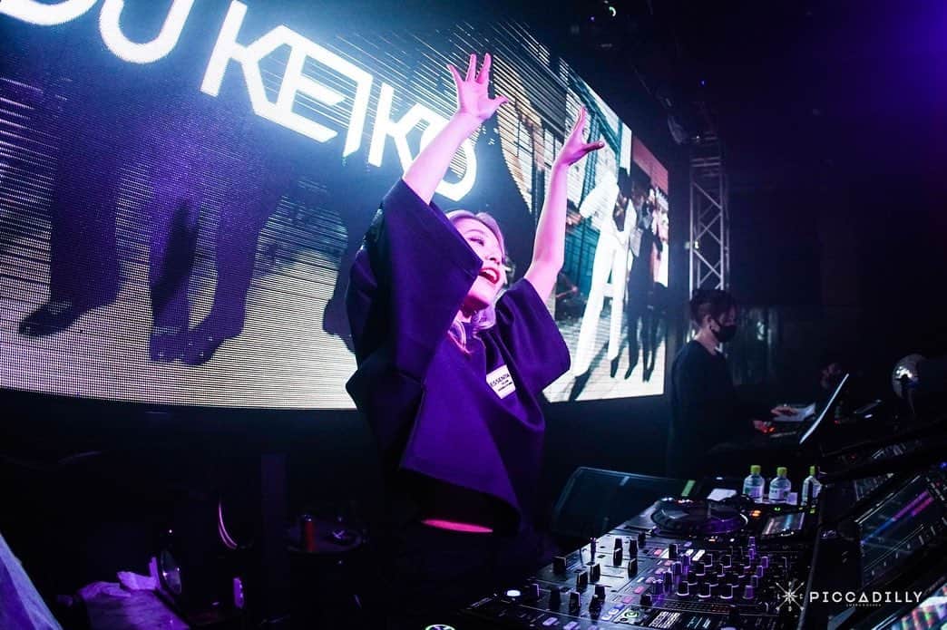 DJ KEIKOのインスタグラム：「Thank u Osaka @pcdlosaka 💎」