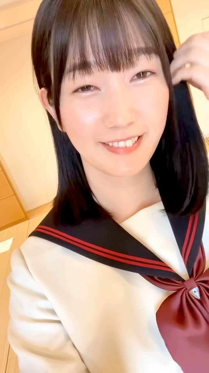 西原さつき（さつきぽん）のインスタグラム：「セーラー服を着て、女優体験してきました🌸🎬✨」