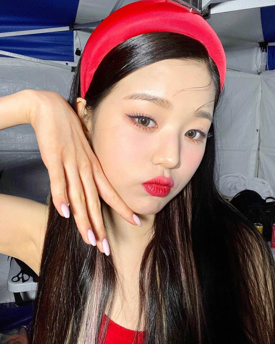 チャン・ウォニョンさんのインスタグラム写真 - (チャン・ウォニョンInstagram)「red wonyo ❤️‍🔥  #IVE #JANGWONYOUNG #WONYOUNG #LOVEDIVE #아이브 #장원영 #원영」5月10日 18時41分 - wonyoung__ive