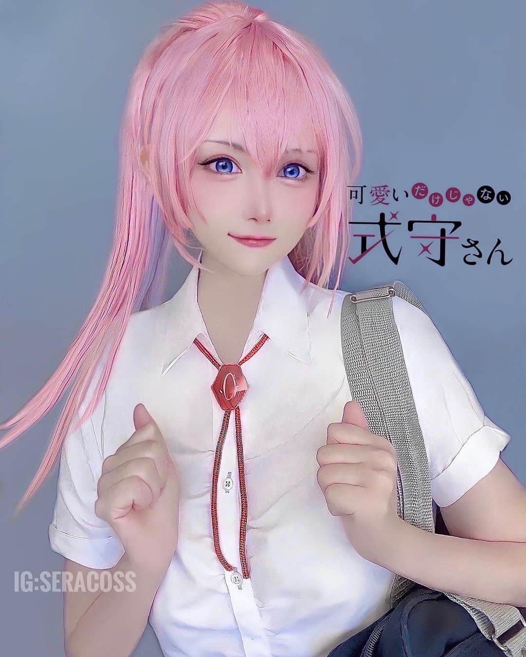 のインスタグラム：「my cosplay #shikimorisan  @seracoss @seradaily_  二日前くらいにあげた式守さんがすごい伸びて90000like、ありがとうございました。式守さんコスのおかげでフォロワーもいっきに5000増えて😱 すごい😭💙 本当にありがとうございます！ . . . . . . . . . ⚠️ please Don't use my photos on tiktok, facebook, youtube and other social media . . . . . . . . . . . . #式守さん #shikimori #kawaiidakejanaishikimorisan #shikimorisnotjustacutie #shikimoriedit #shikimoricosplay #shikimorisancosplay #animegirl #animetrend #animetrending #anime2022 #animewifu #wifu #animecosplay #animelover  #コスプレ #コスプレ女子 #アニメ好き #アニメコスプレ」