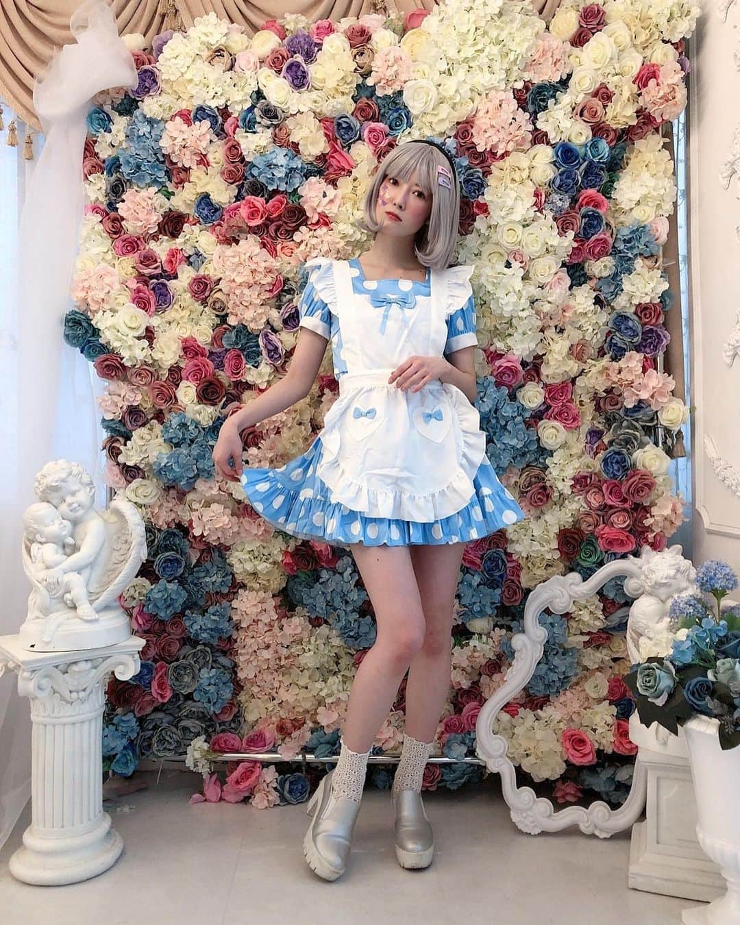 日下部美愛のインスタグラム：「#メイドの日 らしいので 過去のやつですがメイドさんです ⁡ ⁡  #photo #japan #model #me #cosplayer #cosplay #portrait #portraitphotography #fashion #makeup #followme #instagood #camera #cosplay #cosplaygirl #한국 #맞팔 #사진 #데일리 #데일리룩 #粉我 #偶像  #メイド #内衣」