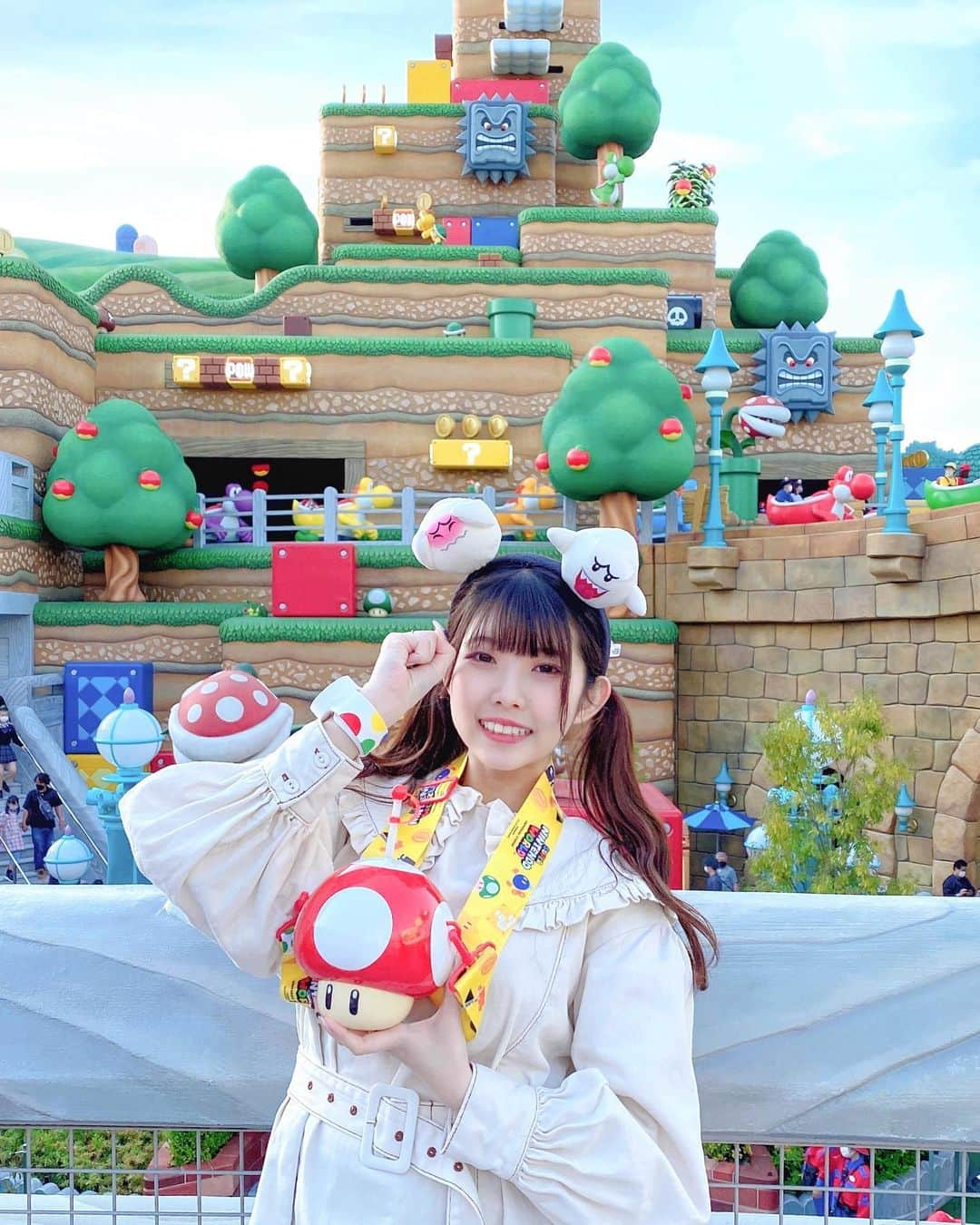 早﨑優奈のインスタグラム：「❤︎ ㅤ ニンテンドー❕ ㅤ ㅤ #USJ #スーパーニンテンドーワールド #任天堂」