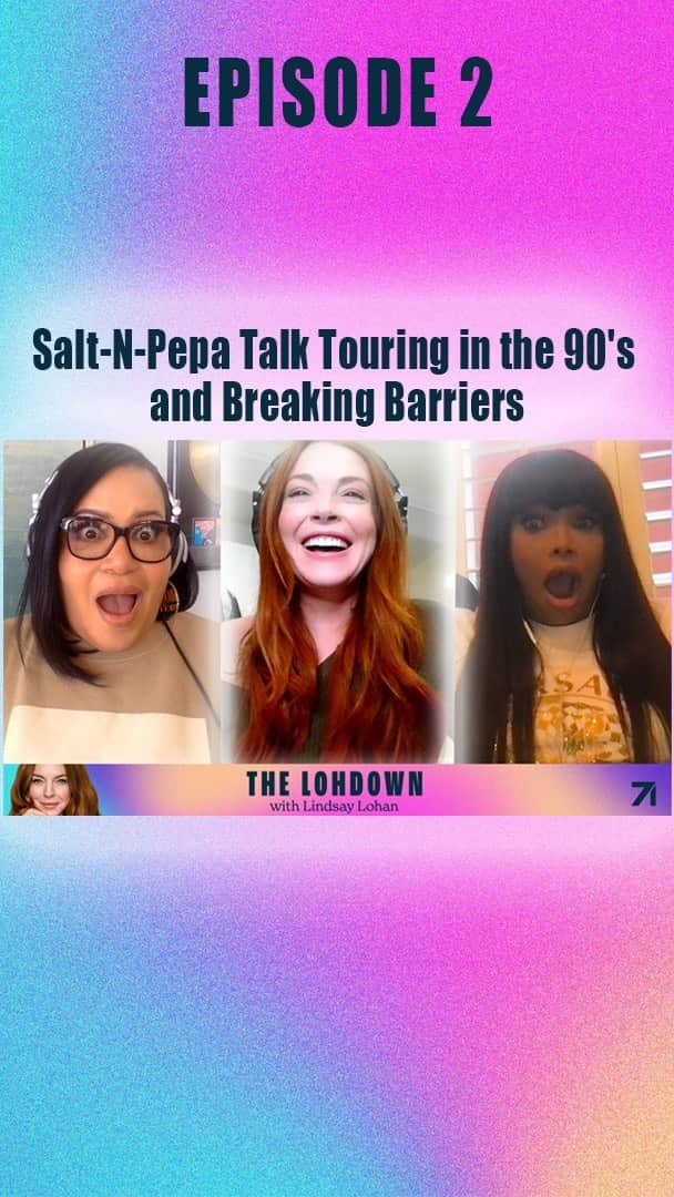 リンジー・ローハンのインスタグラム：「Salt-N-Pepa Talk Touring in the 90's and Breaking Barriers  I'm joined by the legendary hip-hop duo, Salt-N-Pepa! She gets the Lohdown on what it was like touring in the 90s, how they created their own fashion identity in a time before stylists & glam squads, and their biggest musical influences. All three discuss the pressures they felt to be a role-model to young people as their success increased, and how they embraced feminism despite being in male-dominated industries. You won’t want to miss this inspiring episode!  Also, you can tag @lindsaylohan or #TheLohdown in your posts and stories to let us know what you think of the podcast!  "Rumors" performed by Lindsay Lohan. (C) 2004 Casablanca Music, LLC; Universal Music Group; Sony Music Publishing   @daonlysalt @darealpepa @saltnpepaofficial @studio71us  #TheLohdown #lindsaylohan」