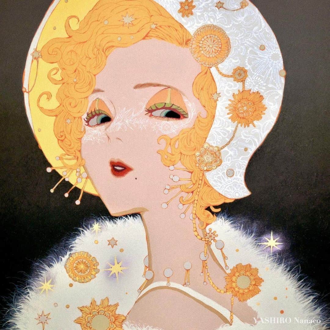 八館ななこのインスタグラム：「gouache on canvas S10号キャンバス、アクリルガッシュ」