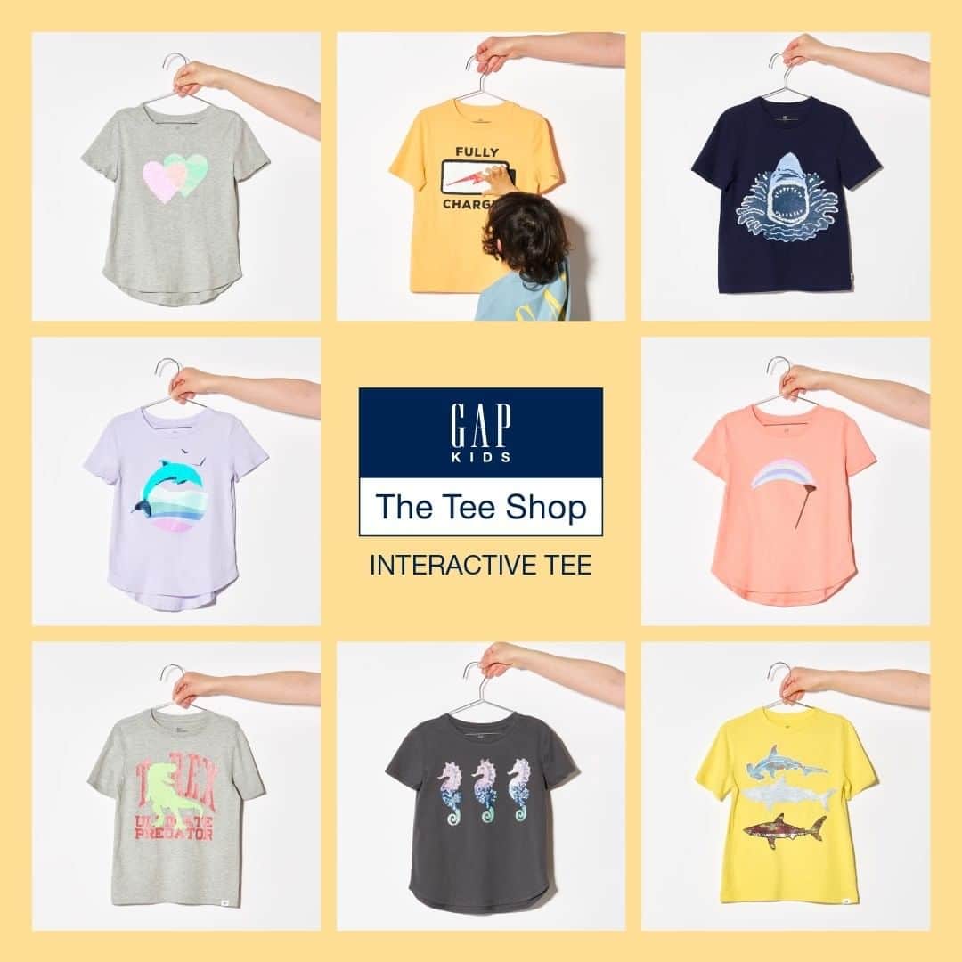 GapKids_jpのインスタグラム：「オシャレなキッズに大注目のフリッピーTシャツはスパンコールで表情が変わる変幻自在のTシャツ！みんなの人気者になること間違いなし♪   アイテムはストーリーズハイライトからチェック✔  #TheTeeShop #グラフィックTシャツ #インタラクティブT #Tシャツ #GapT #キッズTシャツ」