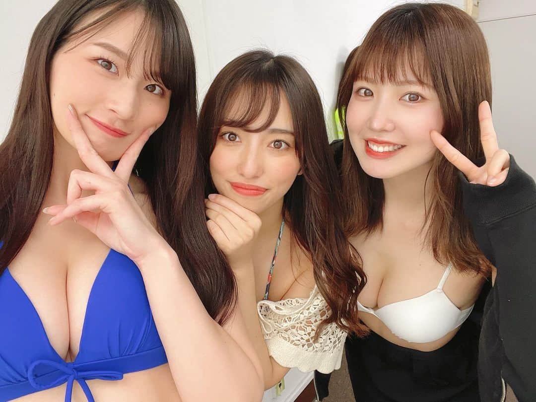 のインスタグラム：「. . チームヴィスカ収録おわり🙆🏻‍♀️✨  みんな顔面かわいーの♡ . . . #清瀬汐希 #高梨瑞樹 #三葉みる」
