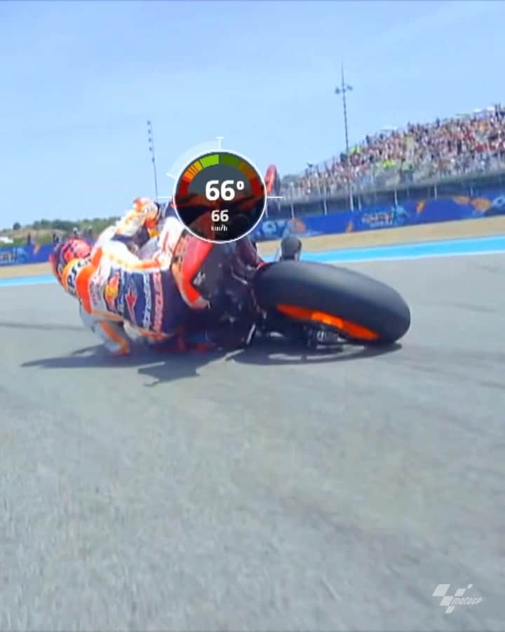 レッドブルのインスタグラム：「We're ~still~ not sure how @marcmarquez93 does it 👽  #motogp #spanishgp #redbull #givesyouwiiings」
