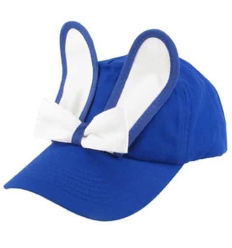 バーンストックスピアーズのインスタグラム：「Our Bunny Cap SALE ‪starts tomorrow‬!  We first designed the Bunny Cap in 2010 for the fashion brand Peter Jensen and it has since become a Classic Bernstock Speirs style.  The original Bunny came with white canvas rabbit ears and a white cotton bow.   Now the Bunny has developed into many different themes and styles, but always with those perky rabbit ears. @peterbuskjensen  #bunnycap」