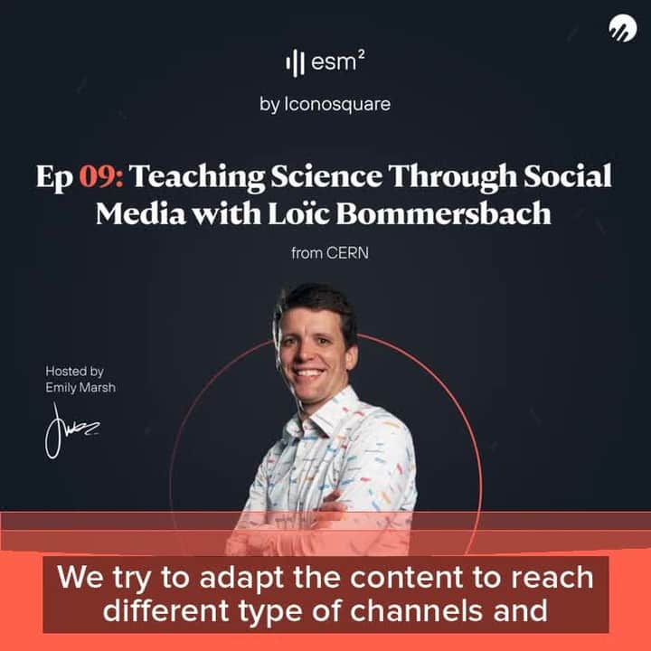 Iconosquareのインスタグラム：「Space... The final frontier...! 🚀👨🏼‍🚀  Space and research into the unknown are topics that can really get you thinking. And many of us have no idea just how mind-boggling the science behind it all can be. 🤯  Luckily for us, Emily was able to interview Loïc Bommersbach (@leauickque) who worked as Head of Social Media at @CERN the European Centre for Nuclear Research and home to the Large Hadron Collider #lhc  Loïc chats about the challenges he faces working with SM on a daily basis and gushes about how incredibly inspiring it was to work at CERN. ✨  Click on the link in Story or bio to listen to the full episode or search for esm² on your favorite listening platform! 📻 . . #socialmediastrategy #socialmediamarketer #socialmediaspecialist #CERN #Scientists #Marketing #socialmediacommunity #esm2 #iconosquare」