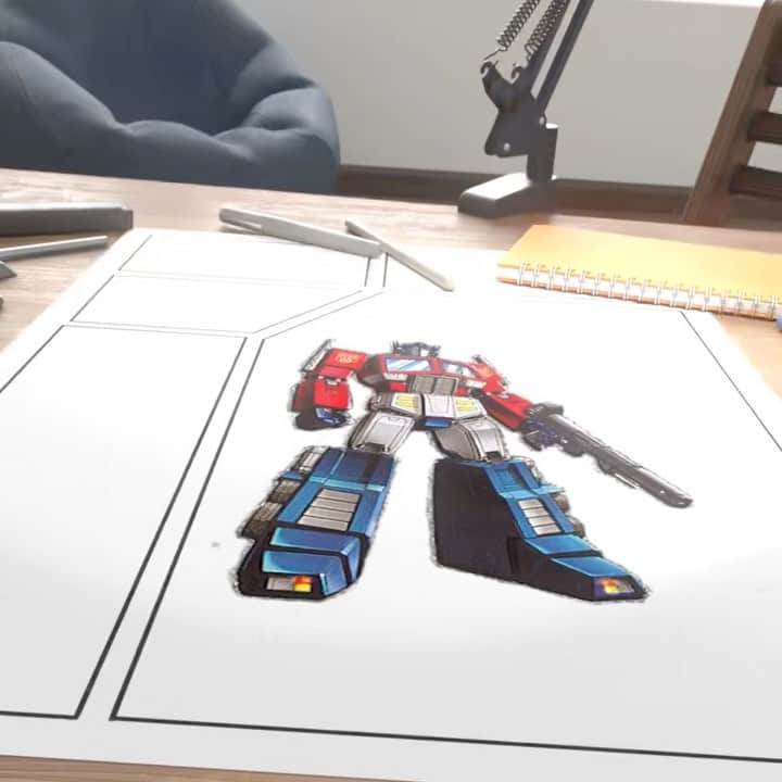 Hasbroのインスタグラム：「In a flash of red and blue LEGO Optimus Prime emerges from the bricks to save the world from the Decepticons!  #LEGO #Transformers #OptimusPrime」