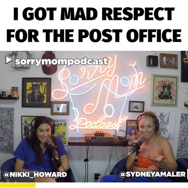 Sydney A Malerのインスタグラム：「Shout out to my UPS workers makin' sure I receive 'em 😂 New @sorrymompodcast out now Link in bio & on all platforms to give it a listen ❤️」