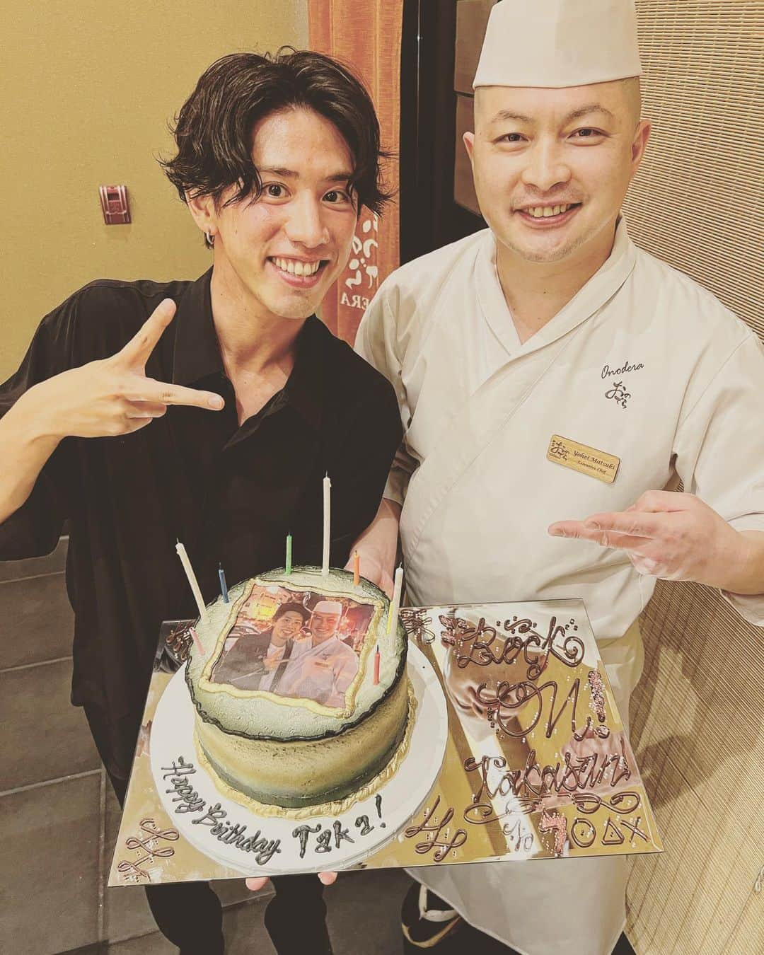 Taka さんのインスタグラム写真 - (Taka Instagram)「LAおのでらにてお祝いしてもらいました！☺️相変わらず最高でしたよ！松木さん！ありがとうございました！」5月13日 9時06分 - 10969taka